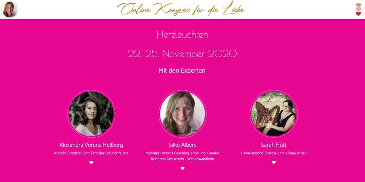 Herzleuchten - der Online-Kongress für die Liebe November 2020