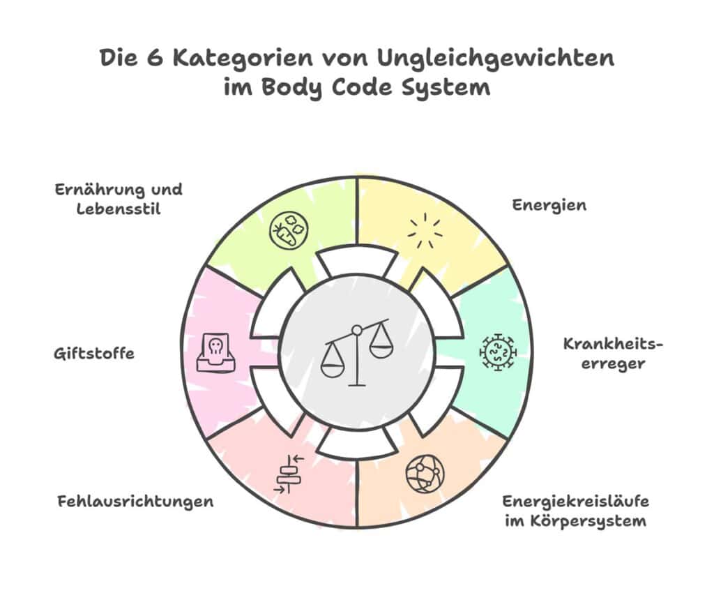 Die 6 Kategorien von Ungleichgewichten im Body Code System